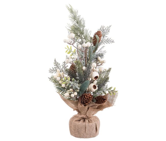 Conforama Adorno Navideño Multicolor Natural Plástico Piñas 50 cm