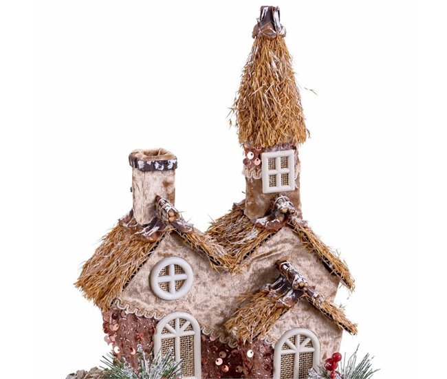 Conforama Adorno Navideño Multicolor Natural Polyfoam Casa 20 X 16 X 28 5 Cm