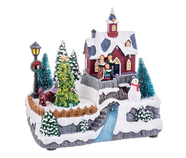 Conforama Adorno Navideño Multicolor Poliresina 20 5 X 15 X 16 3 Cm