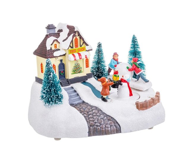 Conforama Adorno Navideño Multicolor Poliresina 20 X 14 X 15 Cm
