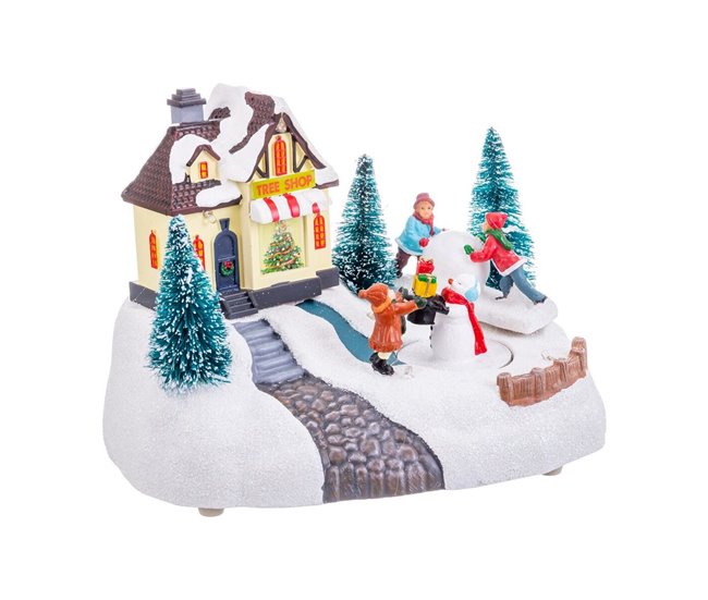 Conforama Adorno Navideño Multicolor Poliresina 20 x 14 x 15 cm