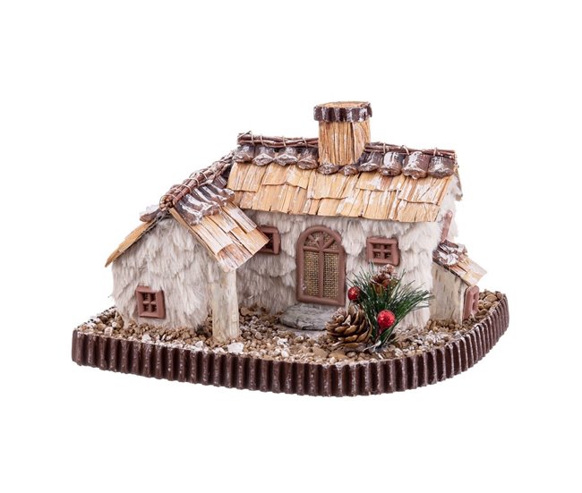 Conforama Adorno Navideño Multicolor Polyfoam Casa 26 x 18 5 x 16 cm
