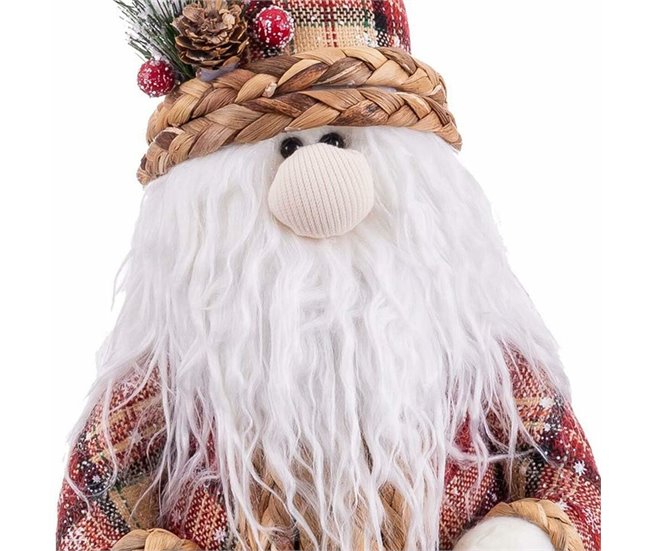 Conforama Adorno Navideño Multicolor Polyfoam Tejido Papá Noel 14 X 13 X 36 Cm