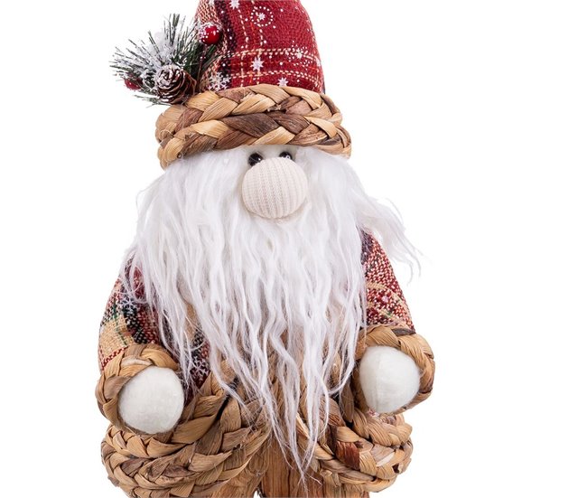 Conforama Adorno Navideño Multicolor Polyfoam Tejido Papá Noel 14 X 13 X 36 Cm