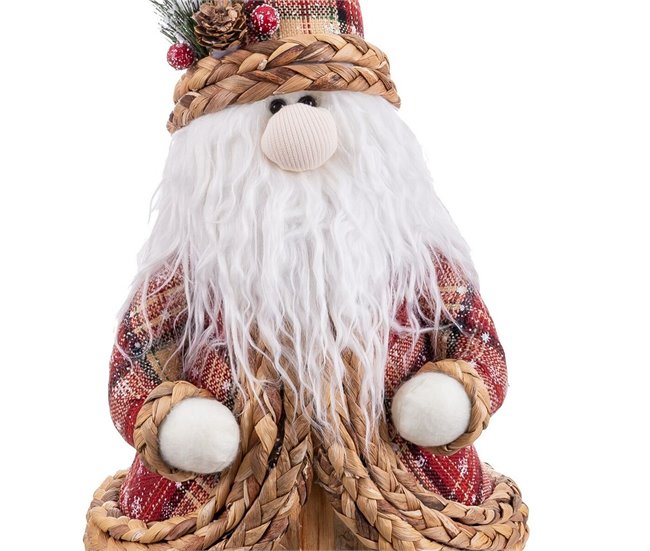 Conforama Adorno Navideño Multicolor Polyfoam Tejido Papá Noel 22 X 20 X 50 Cm