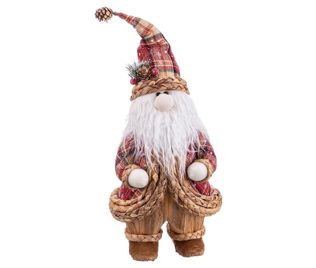 Conforama Adorno Navideño Multicolor Polyfoam Tejido Papá Noel 22 x 20 x 50 cm