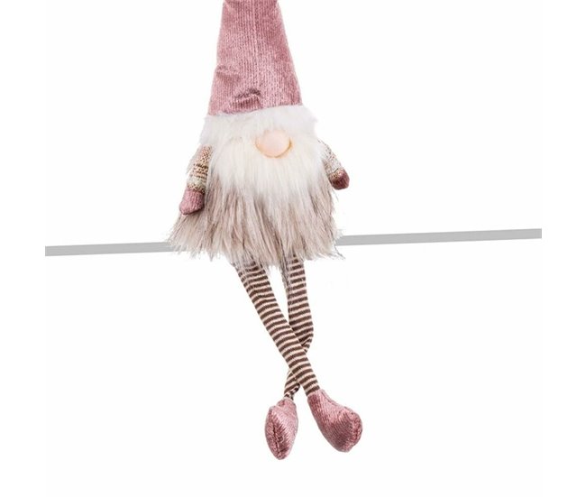 Conforama Adorno Navideño Multicolor Rosa Arena Tejido 17 X 13 X 56 Cm