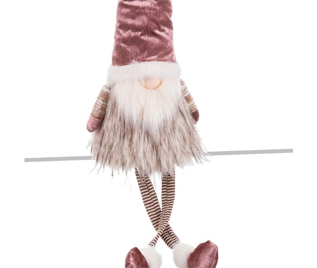 Conforama Adorno Navideño Multicolor Rosa Arena Tejido 25 X 17 X 89 Cm