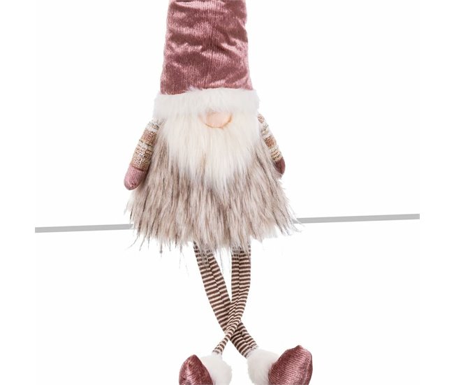 Conforama Adorno Navideño Multicolor Rosa Arena Tejido 25 X 17 X 89 Cm