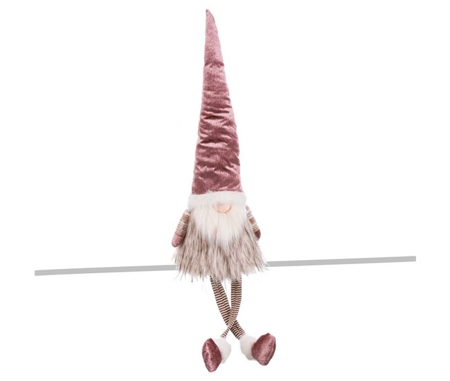 Conforama Adorno Navideño Multicolor Rosa Arena Tejido 25 x 17 x 89 cm