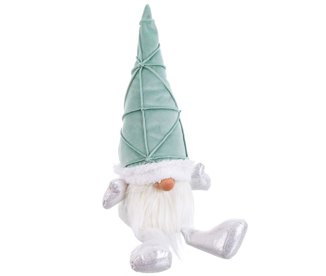 Conforama Adorno Navideño Multicolor Turquesa Arena Tejido 18 x 13 x 47 cm