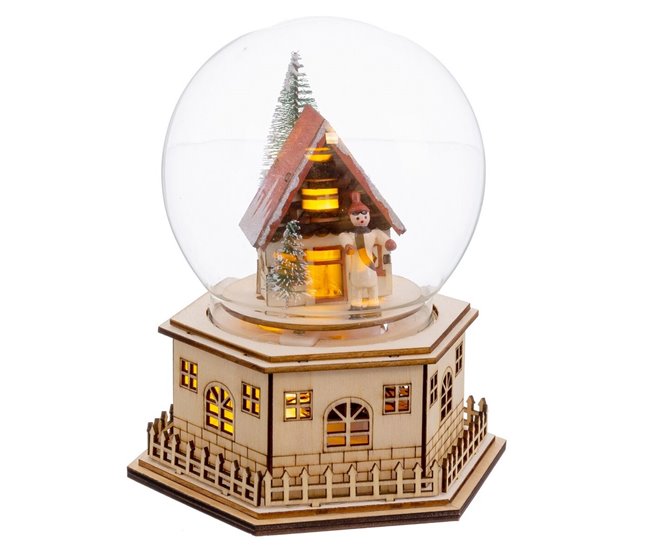 Conforama Adorno Navideño Natural Madera 15 x 13 x 17 cm