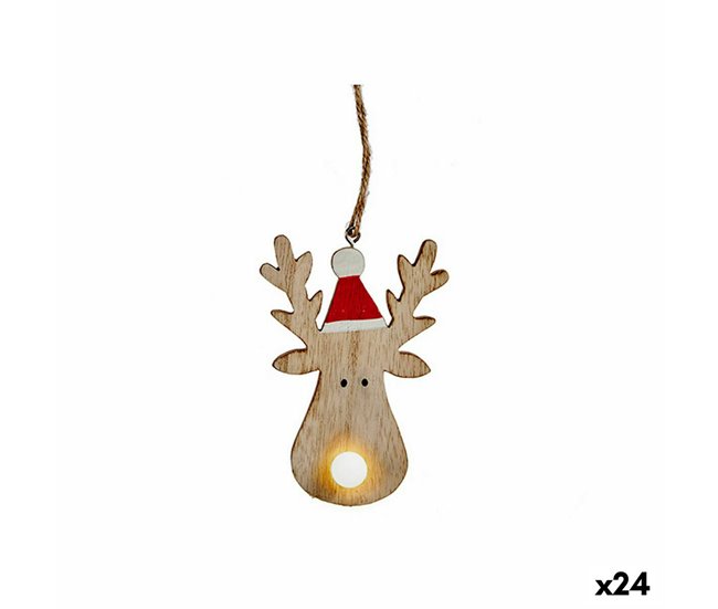 Conforama Adorno Navideño Reno Marrón Madera 7 5 x 2 5 x 17 cm (24 Unidades)