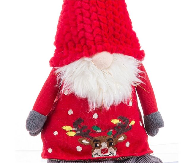 Conforama Adorno Navideño Rojo Multicolor Arena Tejido 19 X 11 X 63 Cm