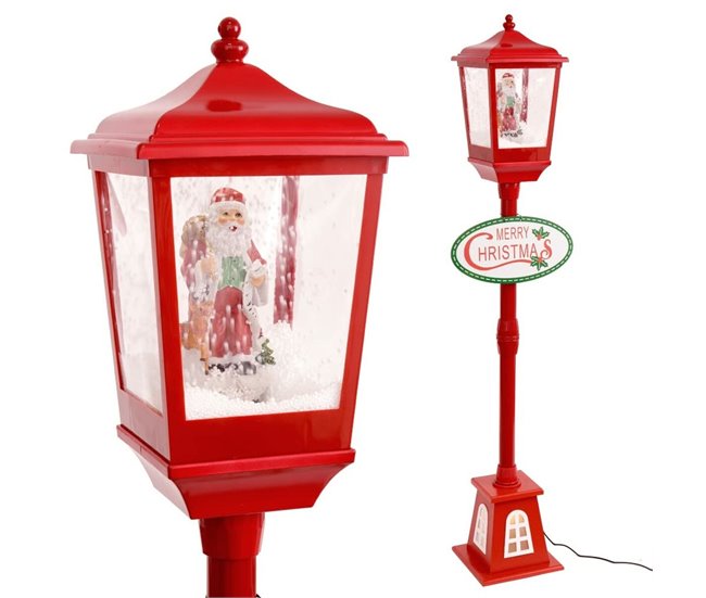 Conforama Adorno Navideño Rojo Multicolor Madera Resina Navidad 135 Cm