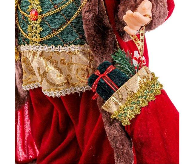 Conforama Adorno Navideño Rojo Multicolor Plástico Poliresina Tejido 60 Cm