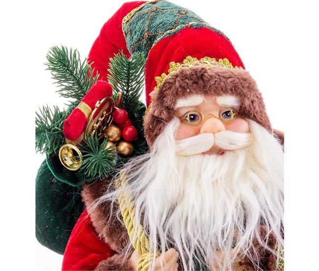 Conforama Adorno Navideño Rojo Multicolor Plástico Poliresina Tejido 45 Cm