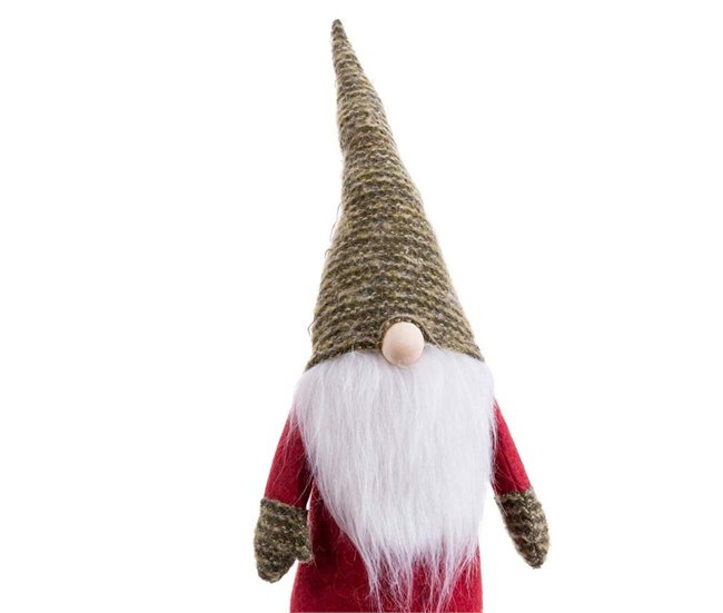 Conforama Adorno Navideño Rojo Verde Madera Arena 50 Cm