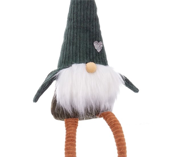 Conforama Adorno Navideño Verde Multicolor Arena Tejido Papá Noel 14 X 7 5 X 51 Cm