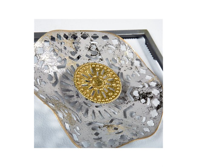 Conforama Adorno Presume De Casa Letizia30*88*4.4plata/dorado/granatemetal