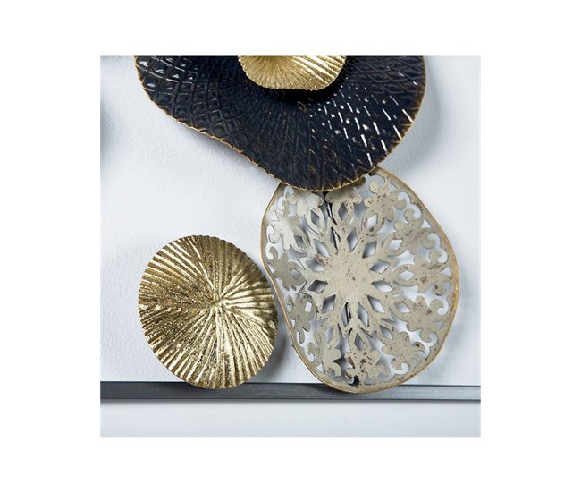 Conforama Adorno Presume De Casa Mariella50*50*4.4plata/dorado/negrometal