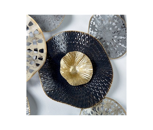 Conforama Adorno Presume De Casa Mariella50*50*4.4plata/dorado/negrometal