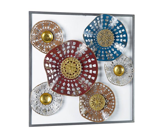 Conforama Adorno Presume De Casa Michela50*50*6.25plata/multicolormetal