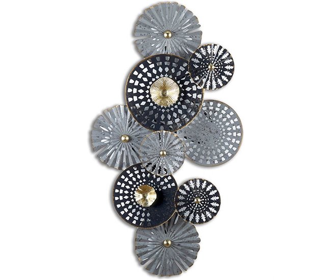 Conforama Adorno Presume De Casa Nerea88*48*6.9plata/negrometal