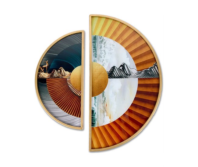 Conforama Adorno Presume De Casa Sid 26*52*2 Doradoblanco Metal/lamina