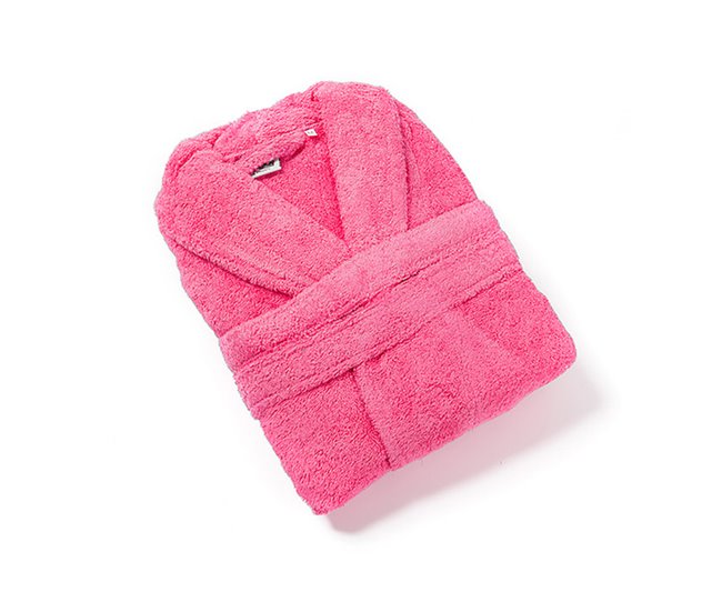 Conforama Albornoz de rizo 100% algodón tallas para adulto. Fucsia G