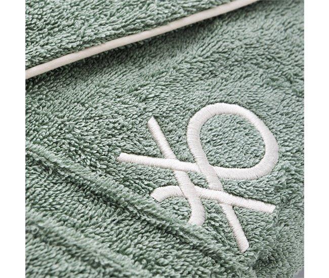 Conforama ALBORNOZ L/XL 420GSM 100% ALGODON C/ LOGO BORDADO VERDE CORE BENETTON