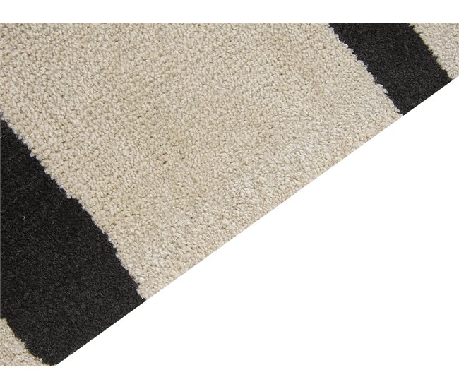 Conforama Alfombra 160 X 230 Cm Beige Y Negro KOLPUR