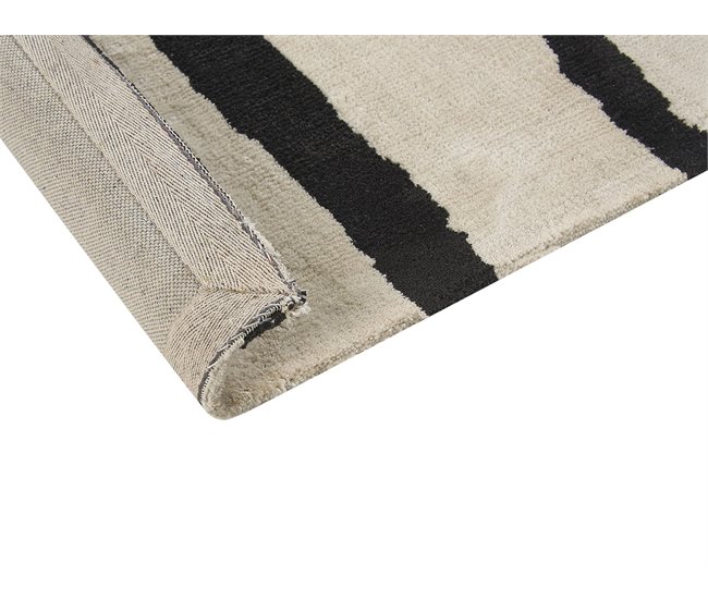 Conforama Alfombra 160 X 230 Cm Beige Y Negro KOLPUR