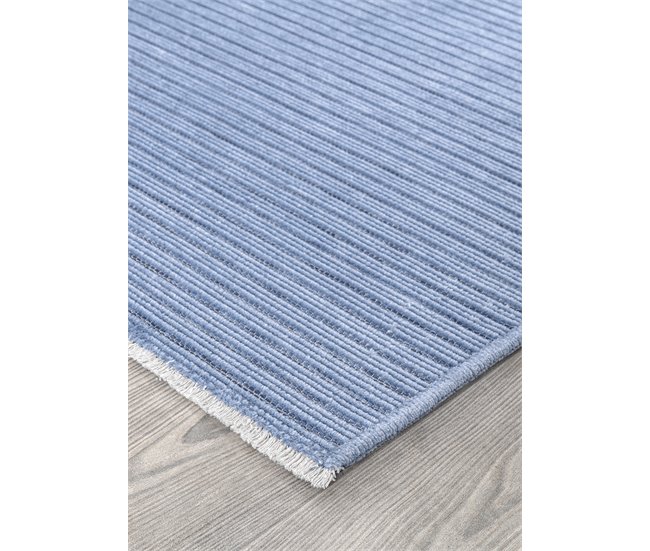 Conforama Alfombra Algodón RIVA 120x170cm Color Azul