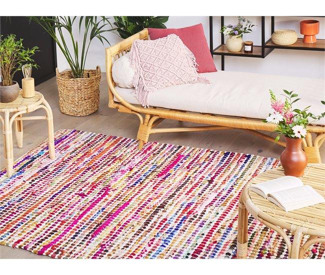 Conforama Alfombra Azul/rojo/rosa 160 X 230 Cm BELEN