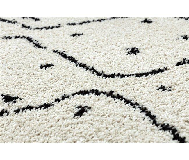 Conforama Alfombra BERBER TETUAN B751 Zigzag Franjas Bereber Marroquí Shaggy 140x190 Cm