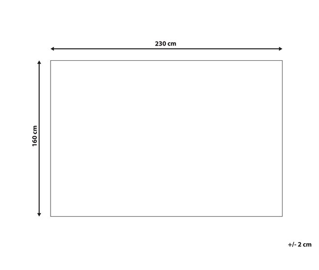 Conforama Alfombra Blanca Y Negra 160 X 230 Cm PUNGE