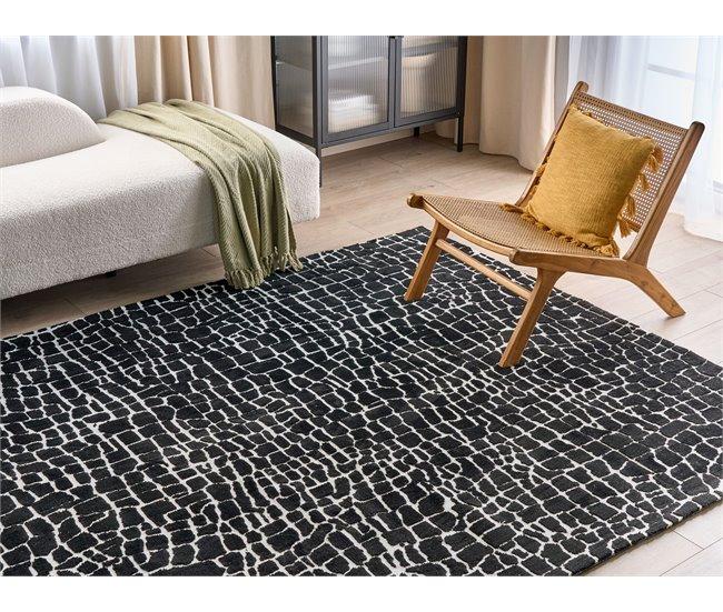 Conforama Alfombra Blanca Y Negra 200 X 300 Cm PUNGE