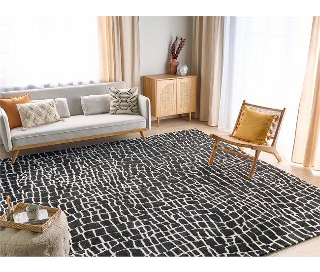 Conforama Alfombra Blanca Y Negra 300 X 400 Cm PUNGE