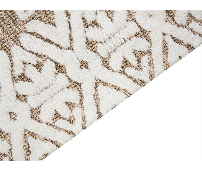 Conforama Alfombra Blanco Crema Y Beige 300 X 400 Cm GOGAI