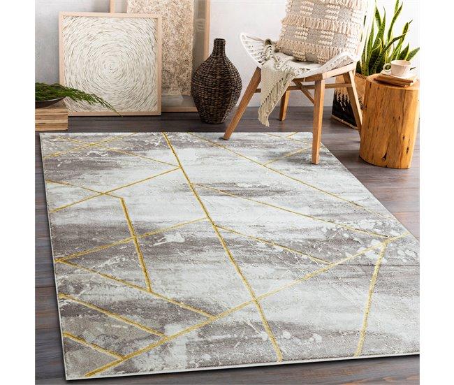 Conforama Alfombra CORE 1818 Geométrico - Estructural Dos Niveles De Vellón Marfil / V 200x290 Cm