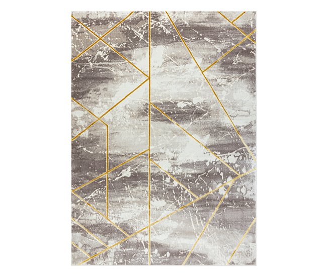 Conforama Alfombra CORE 1818 Geométrico - Estructural Dos Niveles De Vellón Marfil / V 200x290 Cm