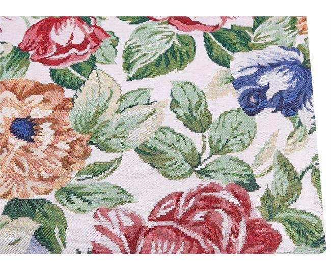 Conforama Alfombra De Algodón Verde/rojo/azul 200 X 300 Cm FARWAN