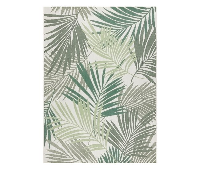 Conforama Alfombra De Cuerda Sisal COLOR 19433/062 Hojas Verdes Selva 200x290 Cm