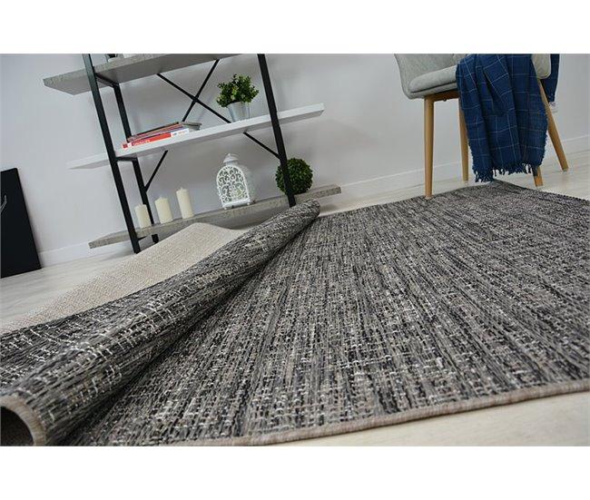 Conforama Alfombra De Cuerda Sisal LOFT 21126 Tonos De Plateado/marfil/gris 80x150 Cm