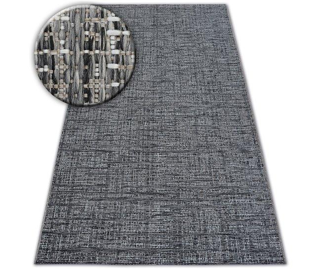 Conforama Alfombra de cuerda sisal LOFT 21126 tonos de plateado/marfil/gris 80x150 cm