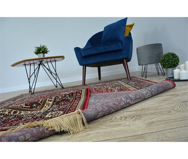 Conforama Alfombra De Jacquard WINDSOR 12808 Rosetón Franjas Tradicional 120x170 Cm