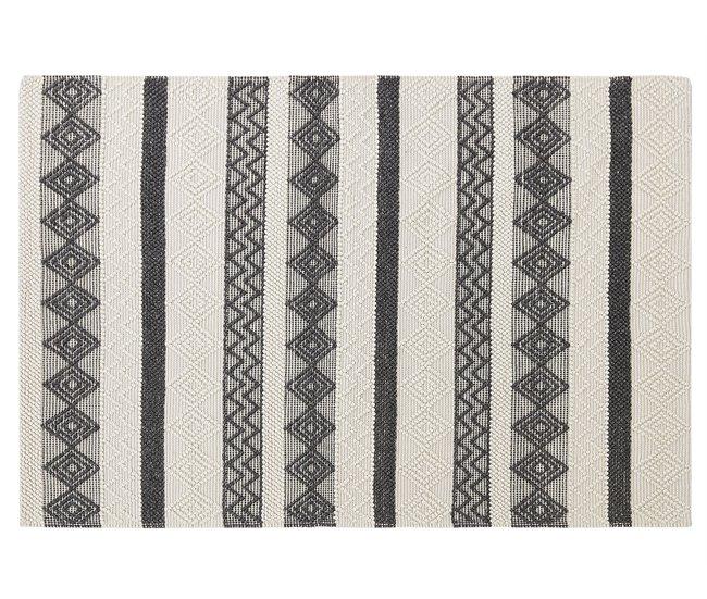 Conforama Alfombra De Lana Beige/gris 140 X 200 Cm DAVUTLAR