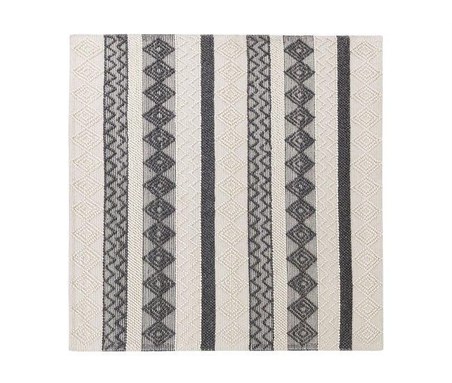 Conforama Alfombra De Lana Beige/gris 200 X 200 Cm DAVUTLAR