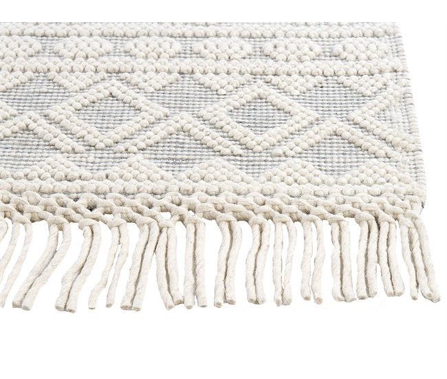 Conforama Alfombra De Lana Beige/gris 200 X 300 Cm SOLHAN